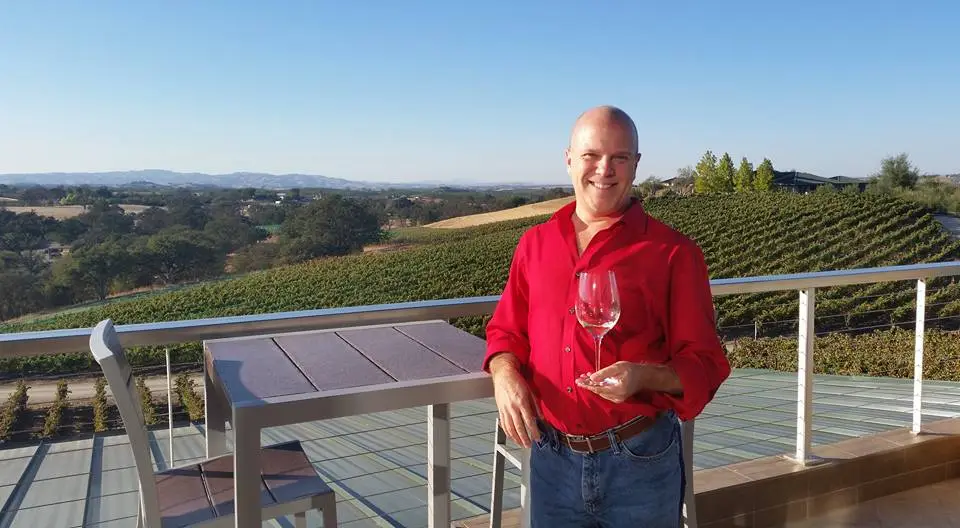 Tommy enjoying wine in Paso Robles, CA